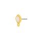 Enameled Zamak Earring Rhombus ~10mm