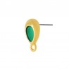 24K Gold Plated/ Howlite Turquoise