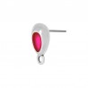 999° Silver Antique Plated/ Fluo Pink