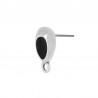 999° Silver Antique Plated/ Black
