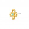 Placcato oro 24 carati/ Howlite turchese