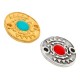 Colgante de Metal Zamak Redondo Irregular con Esmalte 17mm