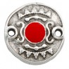 Argent antique plaqué 999° / Rouge