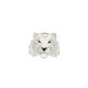 Pendentif tête de Tigre en Zamak Émaillé 21 x 19 mm