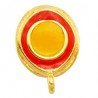 24K Gold Plated/ Orange/ Amber