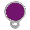 Argent antique plaqué 999°/violet