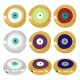 Enameled Zamak Bead Round Evil Eye 19mm Ø1.5mm