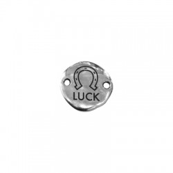 Connecteur rond en Zamak « LUCK » avec fer à Cheval 18 mm
