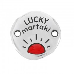 Connecteur en Zamak Émaillé « Lucky Martaki » avec Soleil 18 mm