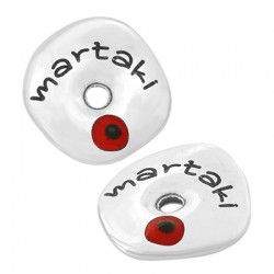 Charm rond en Zamak Émaillé « Martaki » 15 mm