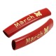 Tubo in Metallo Ottone Dipinto "March" Farfalla 6x35mm