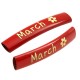 Tubo in Metallo Ottone Dipinto "March" Fiore 6x35mm