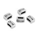 Entrepieza Rectangular de Zamak con Llave 8 x 5 Mm/4,8 mm Ø 5 x 2 mmφ