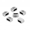 999° Silver Antique Plated/ Black
