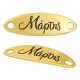 Chapa de Zamak «Μάρτης» 36 x 12 mm