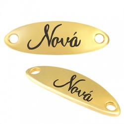 Connettore in Zama Tag "Nona" 36x12mm