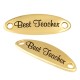 Étiquette Connecteur en Zamak « Best Teacher » 36 x 12 mm