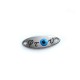 Conector de Metal Zamak Ovalado con ''φτου΄΄y Ojo Turco 36x12mm