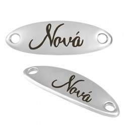 Connettore in Zama Tag "Nona" 36x12mm
