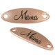 Conector de Metal Zamak Chapa Ovalada "Mama" 36x12mm