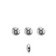 Cuenta de Zamak Plana Redonda Tauro 7.6mm/3.3mm (Ø1.1mm)