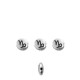 Cuenta de Zamak Plana Signo Capricornio 7.6mm/3.3mm (Ø1.1mm)