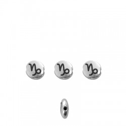 Perle en Zamak Signe du Zodiaque « Capricorne » 7.6 Mm/3.3 mm Ø1.1 mm