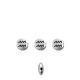 Zamak Bead Zodiac Sign "Aquarius" 7.6mm/3.3mm Ø1.1mm