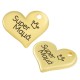 Pendentif en Zamak « Super MAMA » 18 x 15 mm