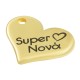Ciondolo in Zamak a Forma di Cuore "Super Nona" 18x15 mm Ø1,8 mm