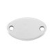 Connettore Smaltatoin Zama Tag ovale "Mars" con sole 11x18 mm