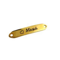 Zamak Tag "Μαμά" 7x35mm Ø1.8mm