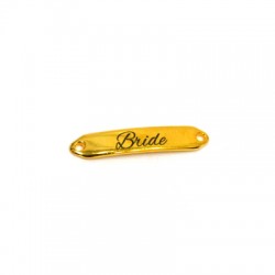 Étiquette en Zamak « Bride » 7 x 35 mm