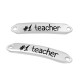 Zamak Tag "1 teacher" 7x35mm (Ø1.8mm)