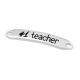 Zamak Tag "1 teacher" 7x35mm (Ø1.8mm)
