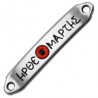 999° Silver Antique Plated/Black/Red