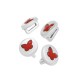 Enameled Zamak Slider Round with Butterfly 9mm Ø5x2mm