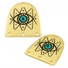 24K Gold Plated/ Black/ Jade