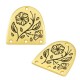 Conector de Metal Zamak Semicírculo con Flores 20mm