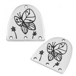 Conector de Metal Zamak Semicírculo con Mariposa 20mm