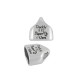 Terminale in Zama 24x23mm "DADDY IS MY HERO" (Ø20.2x10.2mm)