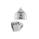 Embout en Zamak « Super Mom » 24 x 23 mm Ø 20.2 x 10.2 mm