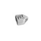Zamak End Cap "Home Sweet Home" 24x23mm Ø20.2x10.2mm