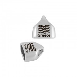 Embout en Zamak « Grèce » 24 x 23 mm Ø 20.2 x 10.2 mm