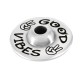 Disco de Metal Zamak "GOOD VIBES" 20mm (Ø3.5mm)