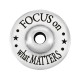 Disco de Metal Zamak "FOCUS on what” 20mm (Ø3.5mm)