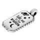 Zamak Charm Tag "take me to the moon" with Stars 15x25mm
