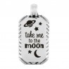 999° Silver Antique Plated/ Black