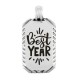 Colgante de Metal Zamak Chapa "Best Year" 15x25mm