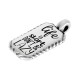 Colgante de Metal Zamak Chapa "Life is short" 15x25mm